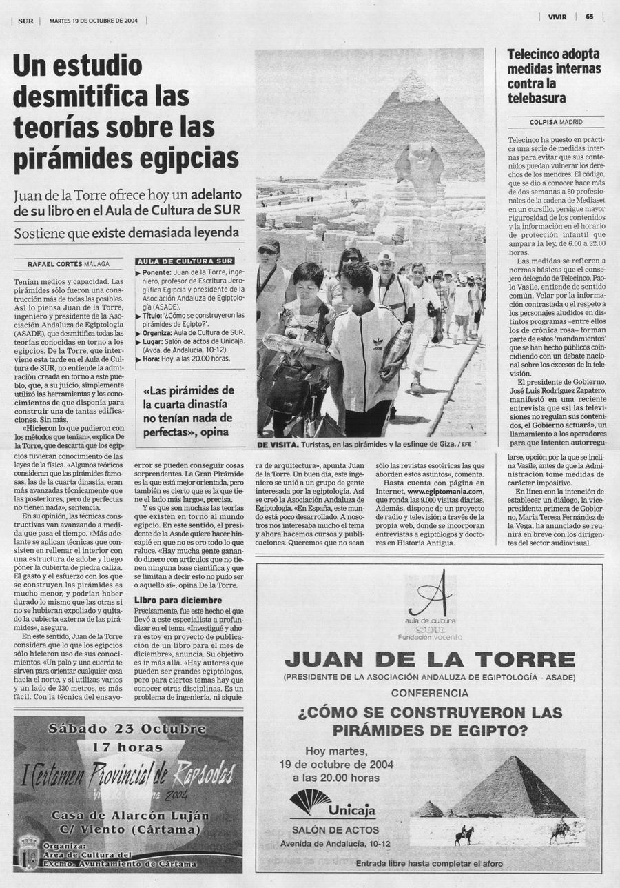 La ASADE en "El Correo de Andalucía". Pinchar en la imagen para leer el artículo.
